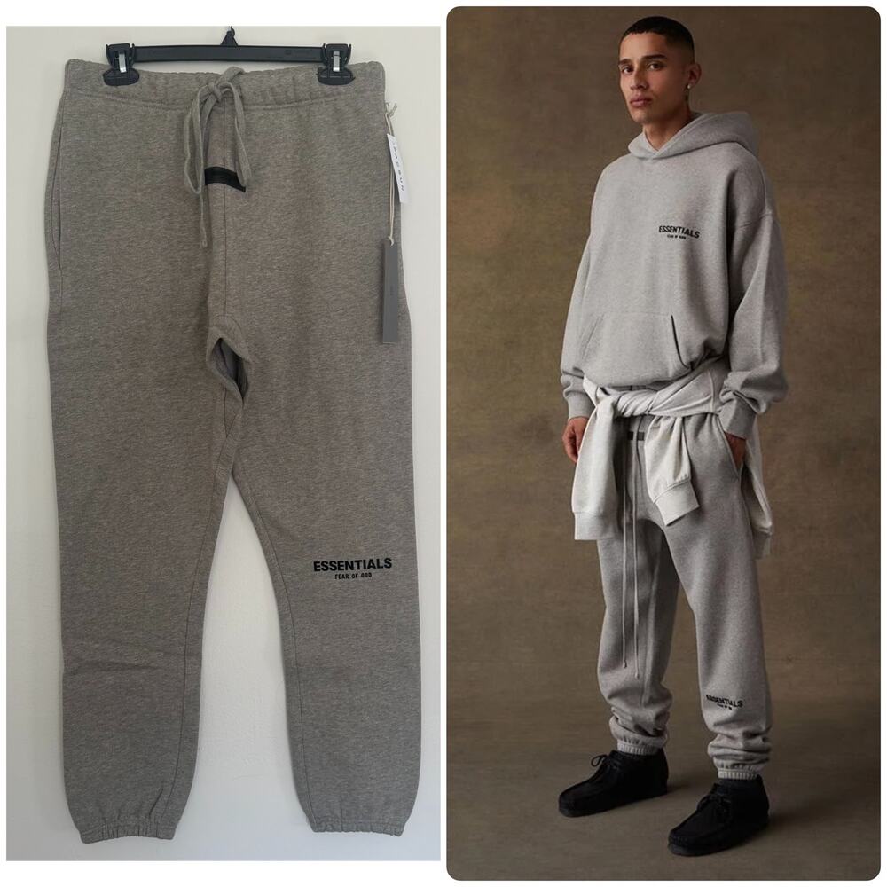 Fear of God Essentials Core Collection Sweatpants in Dark Oatmeal